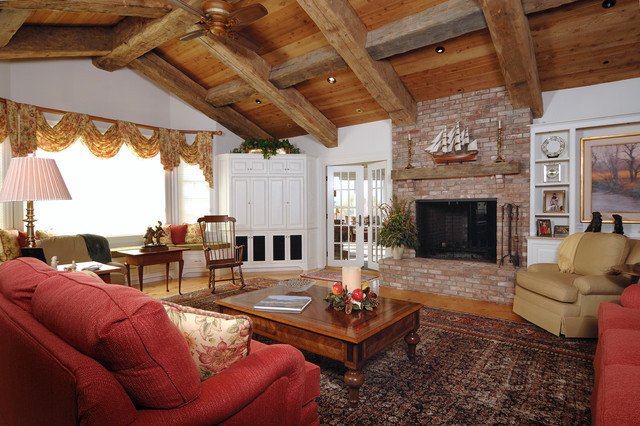 Ranch Style Living Room Ideas Ranch Style with Decorative Timbers Traditional Living