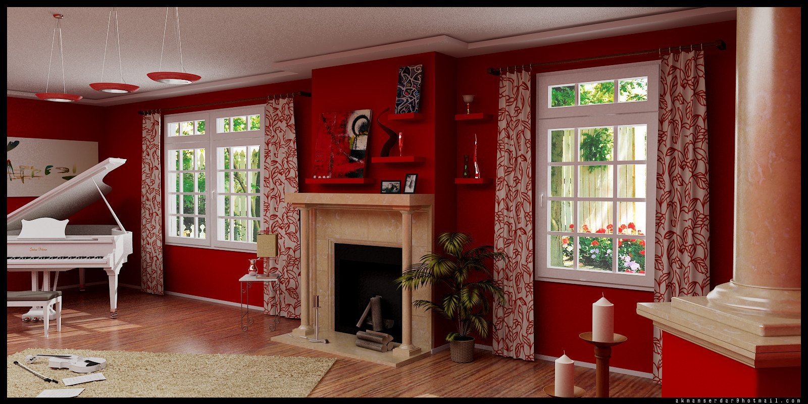 Red Decor for Living Room 28 Red and White Living Rooms