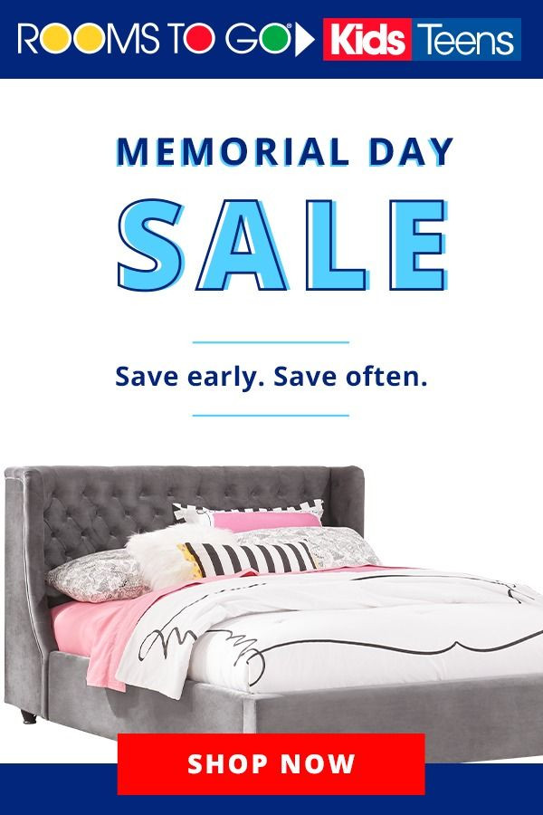 Rooms to Go Bedroom Furniture Sale the Rooms to Go Kids &amp; Teens Memorial Day Sale Starts now