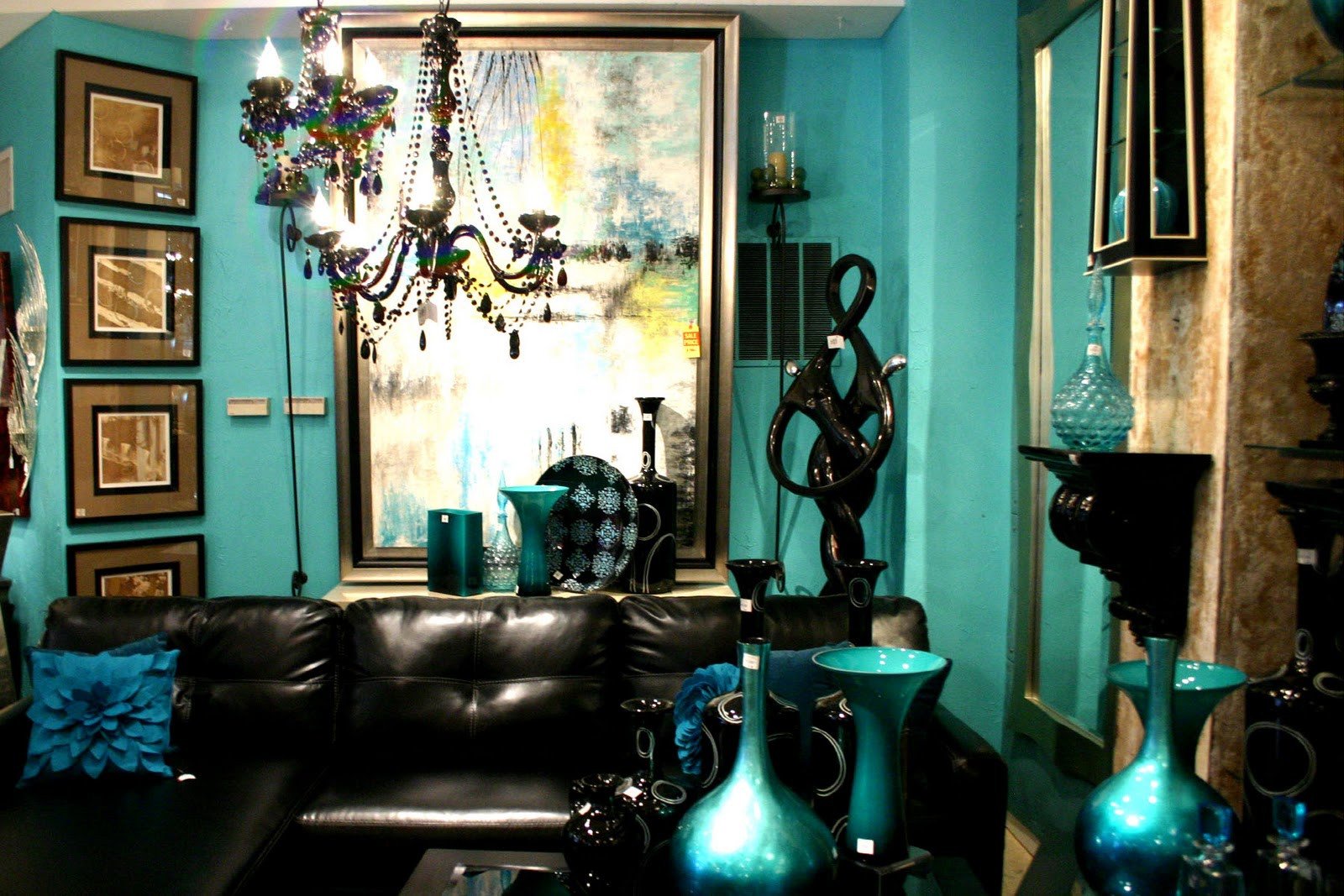 Teal Decor for Living Room Cool Teal Home Decor for Spring and Summer