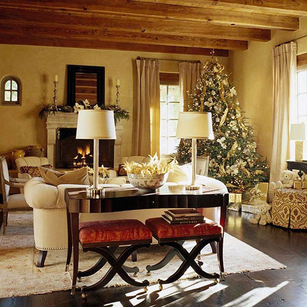 Traditional Christmas Living Room 40 Traditional Christmas Decorations