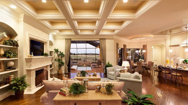 Traditional Living Room Ceiling 15 Beautiful Traditional Coffered Ceiling Living Rooms