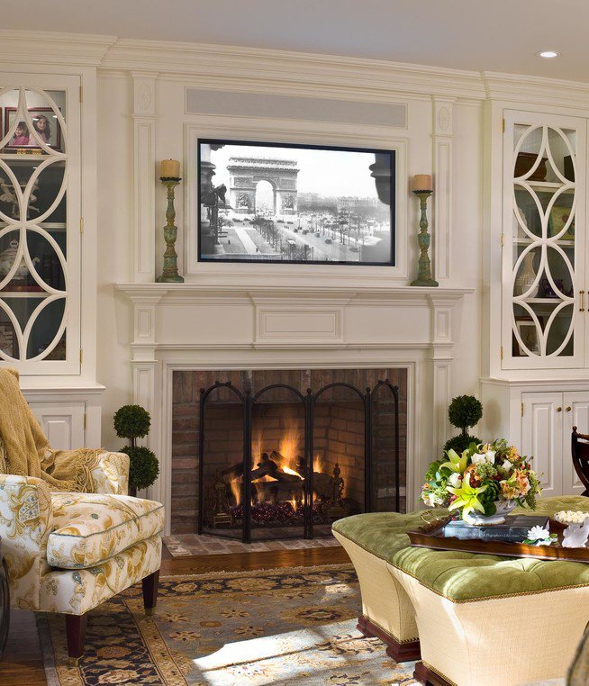 Traditional Living Room Tv Placing A Tv Over Your Fireplace A Do or A Don T