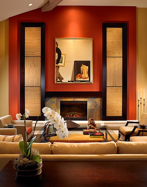 Warm Comfortable Living Room asian Influence with A Warm fortable Feel asian