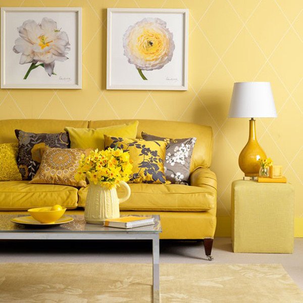 Yellow Decor for Living Room Sunny Yellow Living Room Design Ideas