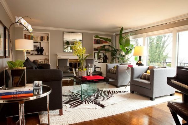 Zebra Decor for Living Room 5 Rooms Featuring A Zebra Print Rug