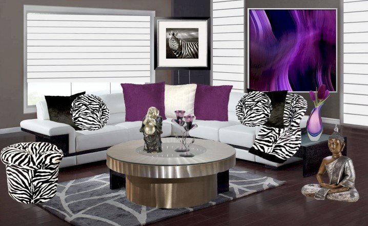 Zebra Decor for Living Room Dramatic Zebra Living Room Decoration Ideas