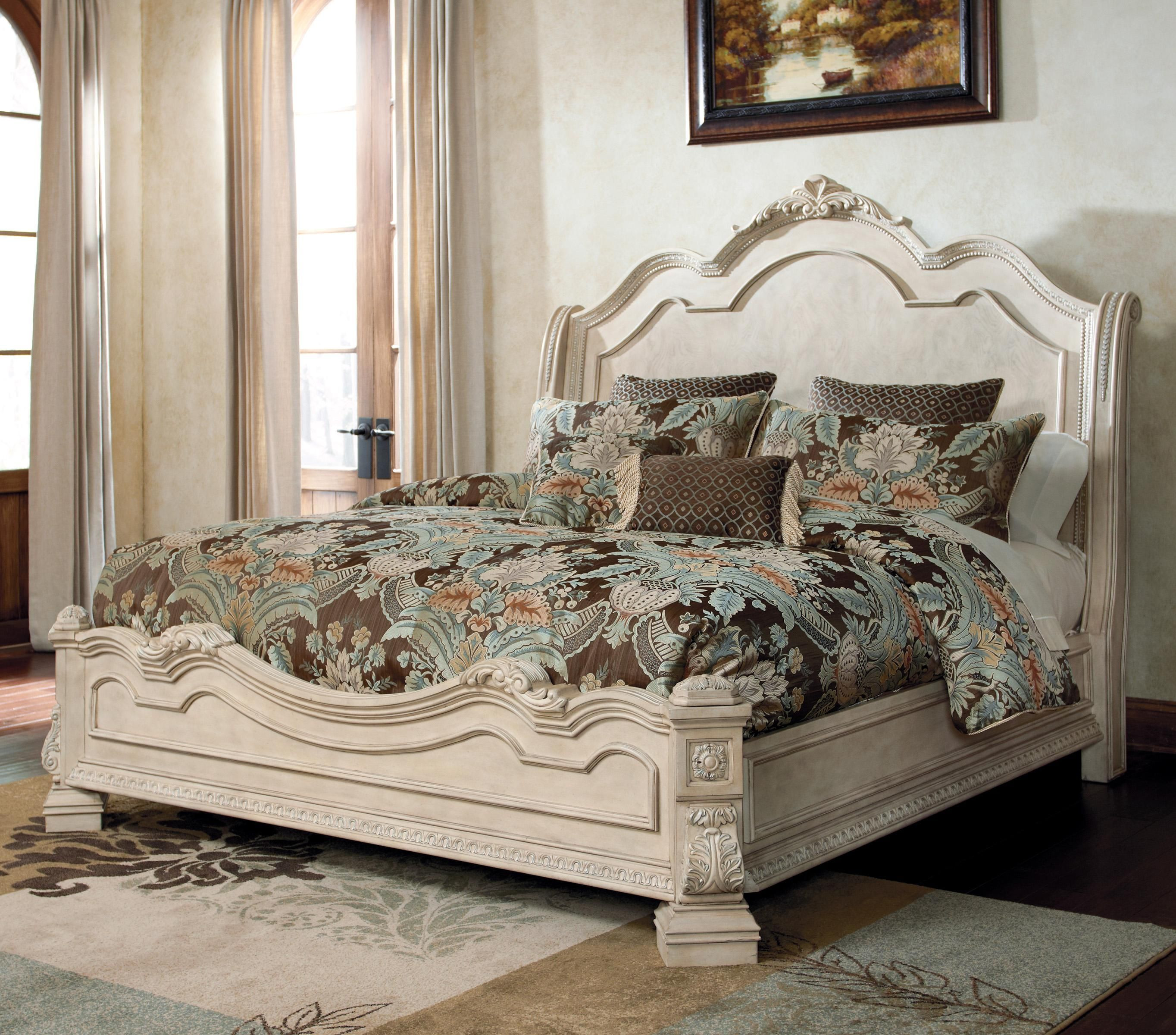 Ashley Millennium Bedroom Set the ortanique Traditional Queen Bed with Sleigh Headboard